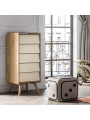 3 Piece Nursery Set with Cot 70x140 Vintage natural / yellow - VOX