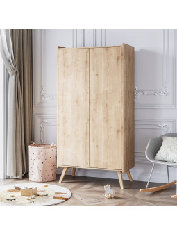 Cameretta completa 3 Pezzi con Culla 60x120 serie Vintage naturale - VOX