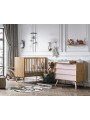 3 Piece Nursery Set with Cot 60x120 Vintage natural / pink - VOX