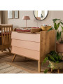 3 Piece Nursery Set with Cot 60x120 Vintage natural / pink - VOX
