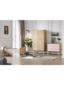 Cameretta completa 3 Pezzi con Culla 70x140 serie Vintage naturale / rosa - VOX