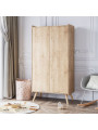 3 Piece Nursery Set with Cot 70x140 Vintage natural - VOX