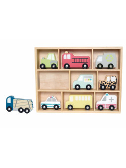 Mensola in Legno per Bambini con Automobiline