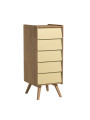 Vintage 2 Chest of Drawers natural / yellow Set - VOX