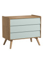 Set 2 Cassettiere naturale / verde serie Vintage - VOX
