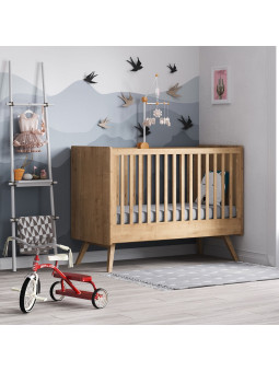 Vintage Cot 60x120 and Tall Chest of Drawers Set - VOX