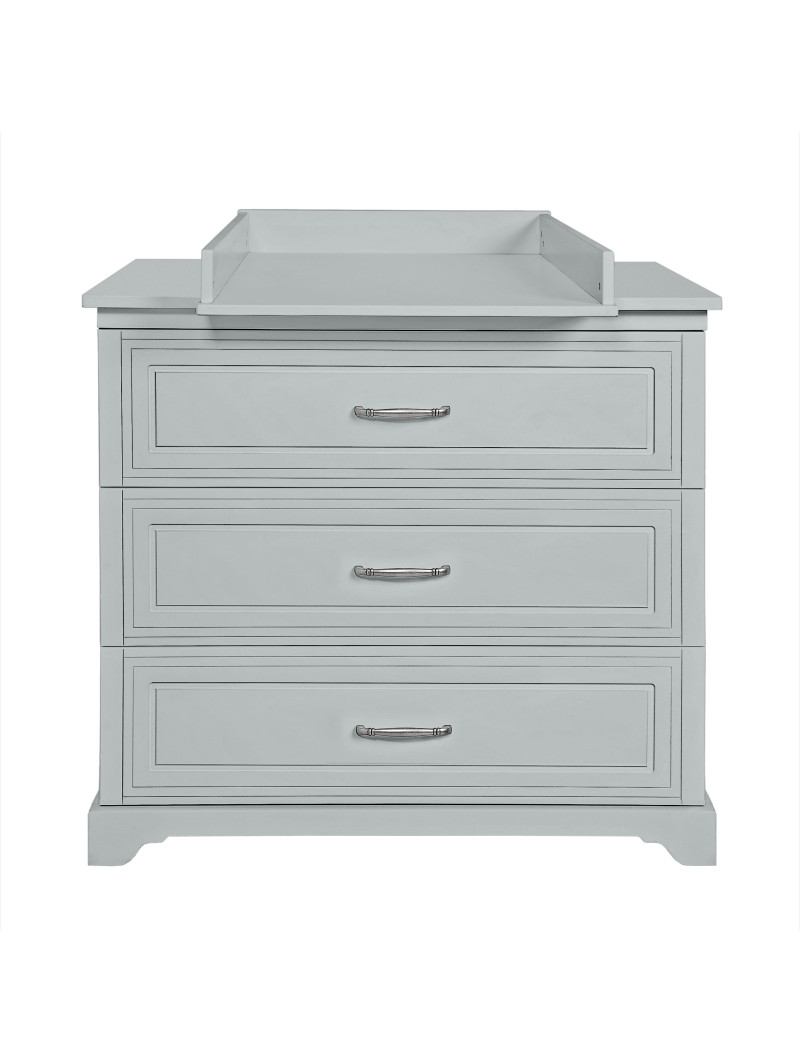 Children's Newborn Chest of Drawers with Changing Table Melody grey - Novelies