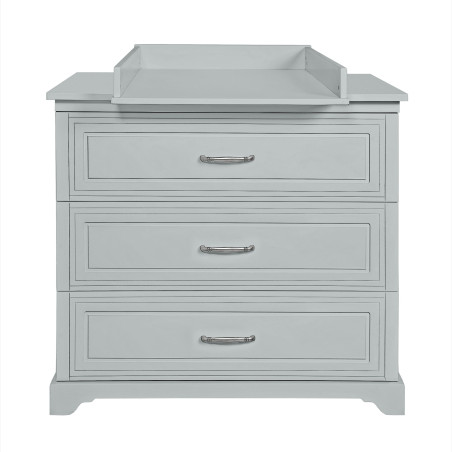 Children's Newborn Chest of Drawers with Changing Table Melody grey - Novelies