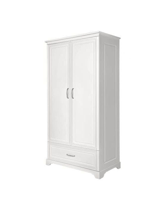 Children Newborn 2-Door Wardrobe Melody white - Novelies