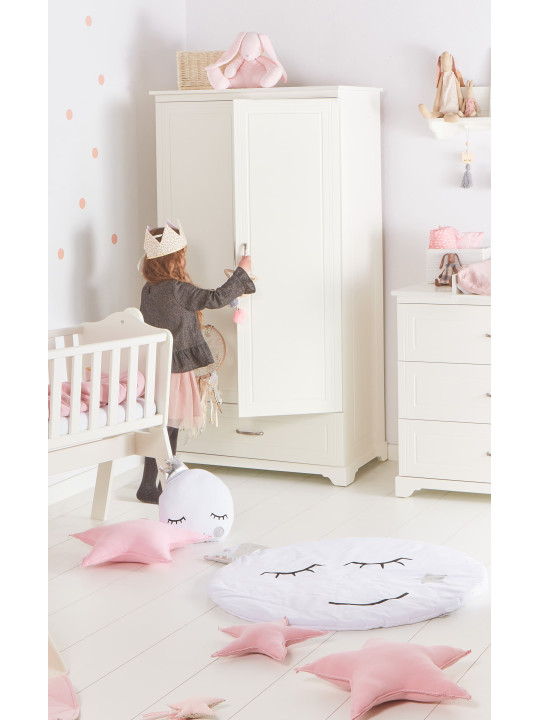 Armadio 2 ante per Bambini Neonati Adolescenti Ragazzi Melody bianco - Novelies