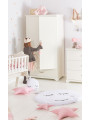 Children Newborn 2-Door Wardrobe Melody white - Novelies