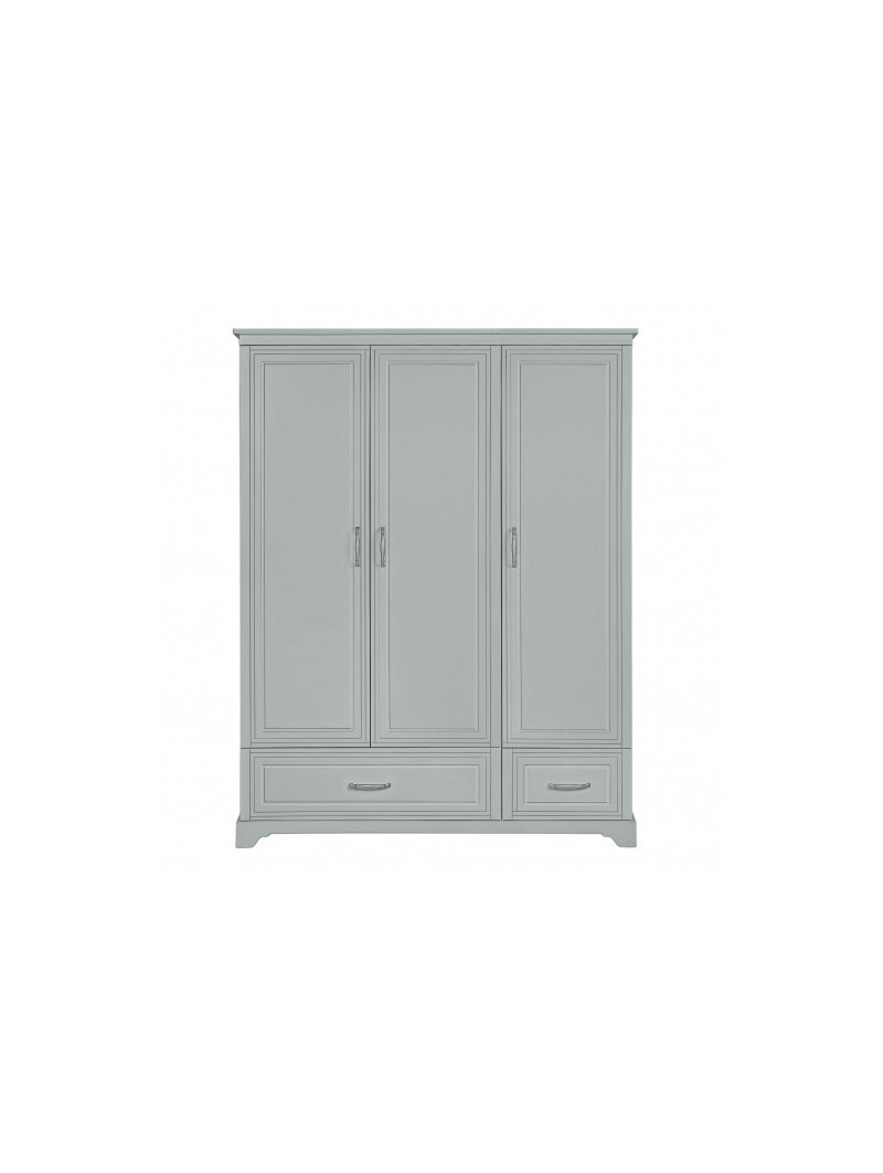 Children's 3-Door Wardrobe Melody grey - Novelies