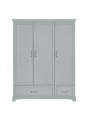 Children's 3-Door Wardrobe Melody grey - Novelies