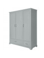 Children's 3-Door Wardrobe Melody grey - Novelies