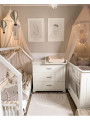 Children's Chest of Drawers Melody white with Changing Table - Novelies