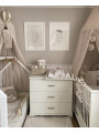 Children's Chest of Drawers Melody white with Changing Table - Novelies
