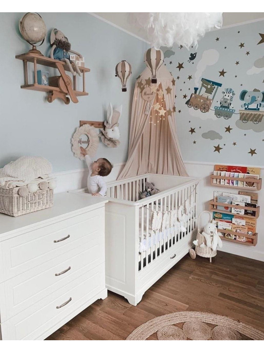 Cradle / Cot Bed / Sofa 70x140 Melody white - Novelies