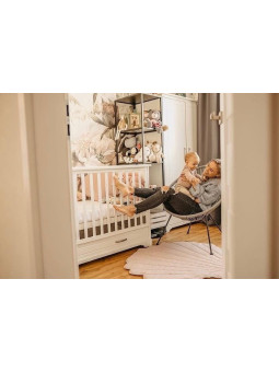 Cradle / Cot Bed / Sofa 70x140 Melody white - Novelies