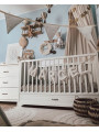 Cradle / Cot Bed / Sofa 70x140 Melody white - Novelies