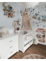 Cradle / Cot Bed / Sofa 70x140 Melody white - Novelies