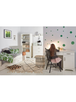 Single Bed 90x200 Melody white - Novelies