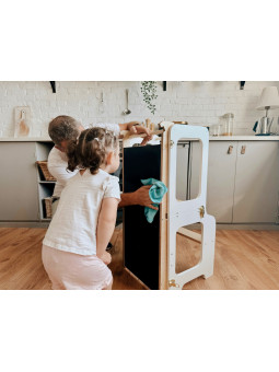 Children's Creative Tower 4in1 with Slide and Blackboard