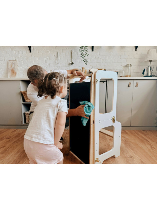 Children's Creative Tower 4in1 with Slide and Blackboard