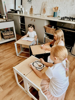Children's Creative Tower 4in1 with Slide and Blackboard