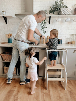 Children's Creative Tower 4in1 with Slide and Blackboard