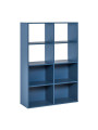 Modular bookcase for Children and Teenagers in natural or blue or pistachio wood Stige collection by VOX