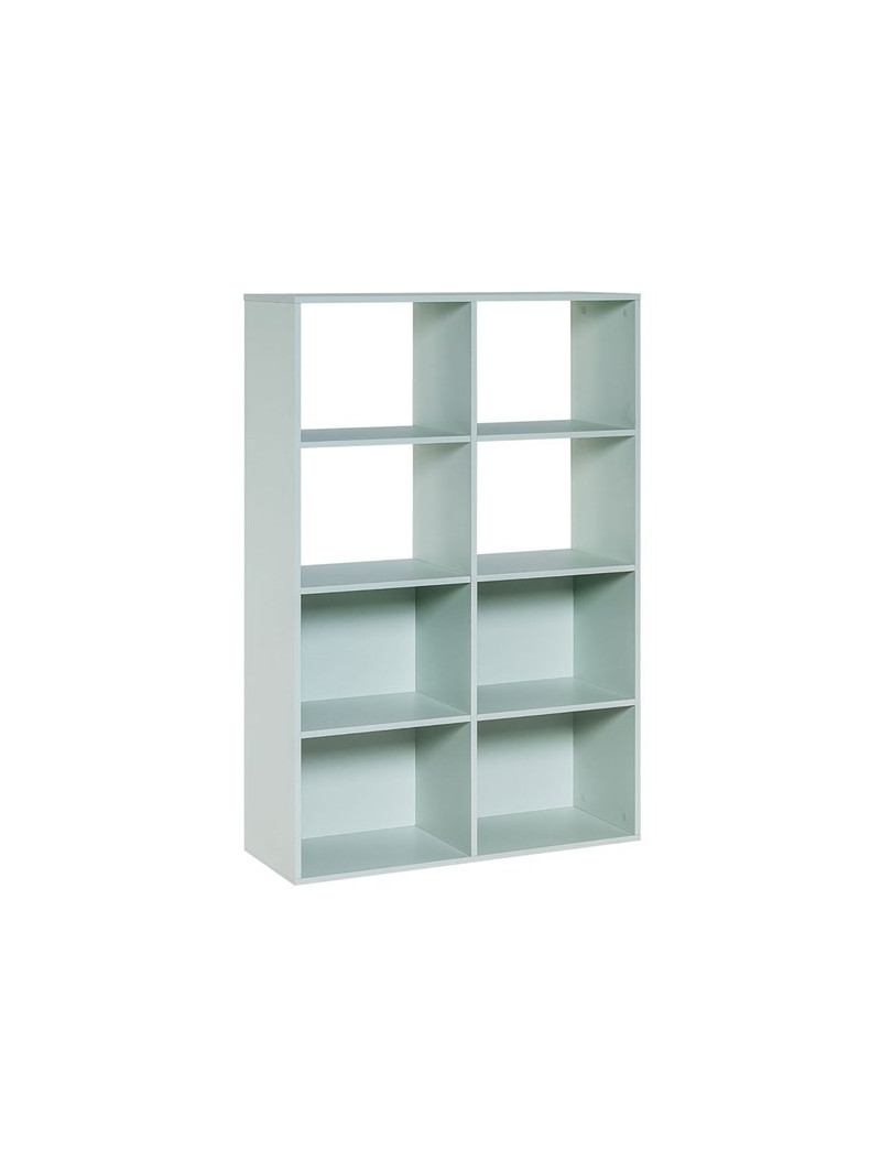 Modular bookcase for Children and Teenagers in natural or blue or pistachio wood Stige collection by VOX