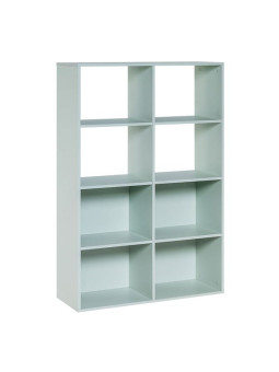 Modular bookcase for Children and Teenagers in natural or blue or pistachio wood Stige collection by VOX