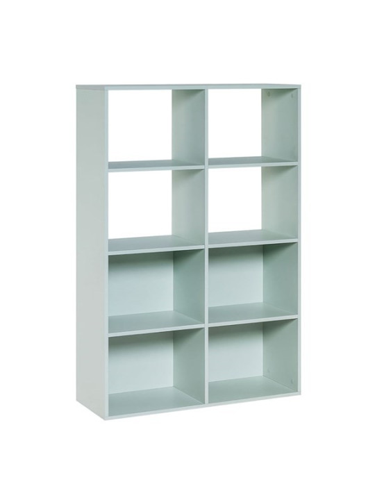 Modular bookcase for Children and Teenagers in natural or blue or pistachio wood Stige collection by VOX