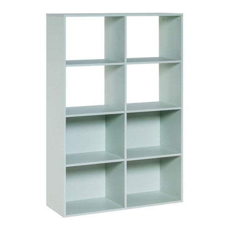 Modular bookcase for Children and Teenagers in natural or blue or pistachio wood Stige collection by VOX