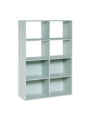 Modular bookcase for Children and Teenagers in natural or blue or pistachio wood Stige collection by VOX