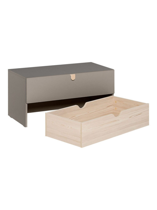 Modular dresser with removable drawer for Children and Teenagers in natural and white wood Stige collection by VOX