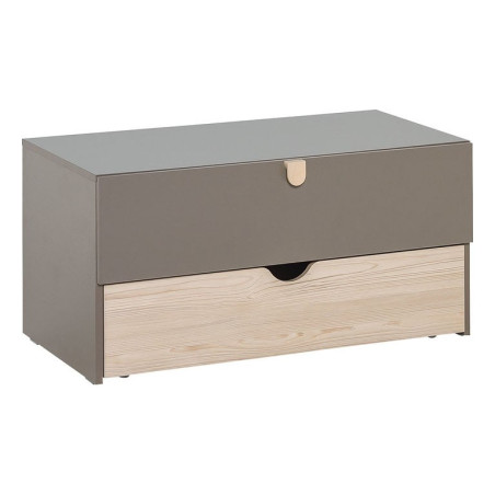 Modular dresser with removable drawer for Children and Teenagers in natural and white wood Stige collection by VOX