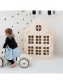 Casa delle Bambole in Legno per Bambini a forma di Torre Olandese con Orologio