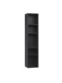 Libreria stretta Single per bambini e ragazzi in legno rovere o nera o bianca o grigia - collezione Simple di VOX