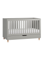 Next to me 70x140 Cot Bed with drawer Simple Grey frame - VOX