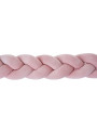 Cuscino paracolpi per culle e lettini a forma di treccia in morbido cotone effetto velluto rosa by Bellamy