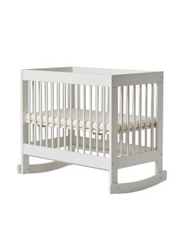 4-in-1 Baby Crib in White Beech Wood
