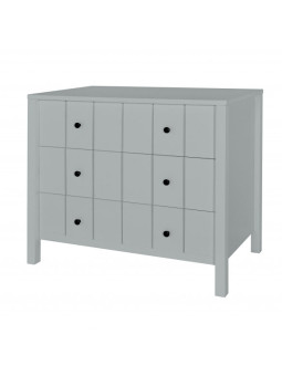 Cassettiera con Fasciatoio Allpin Grigia - Novelies