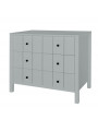 Cassettiera con Fasciatoio Allpin Grigia - Novelies