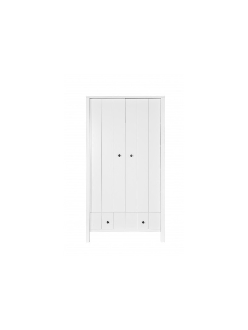 Armadio 2 ante per Camerette Bambini Neonati Ragazzi Allpin in Legno Bianco - Novelies