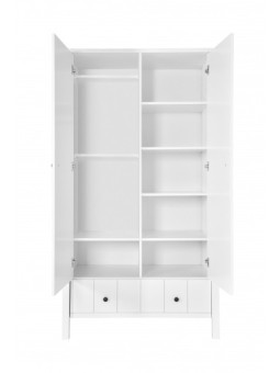 Armadio 2 ante per Camerette Bambini Neonati Ragazzi Allpin in Legno Bianco - Novelies