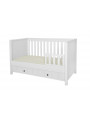 Newborn Children Kids Cot Bed / Sofa 70x140 Allpin White - Novelies