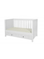 Culla / Lettino / Divanetto 70x140 per Bambini e Neonati Allpin bianco - Novelies