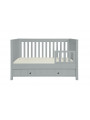 Culla / Lettino / Divanetto 70x140 per Bambini Neonati Camerette Allpin grigio - Novelies