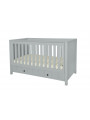 Culla / Lettino / Divanetto 70x140 per Bambini Neonati Camerette Allpin grigio - Novelies